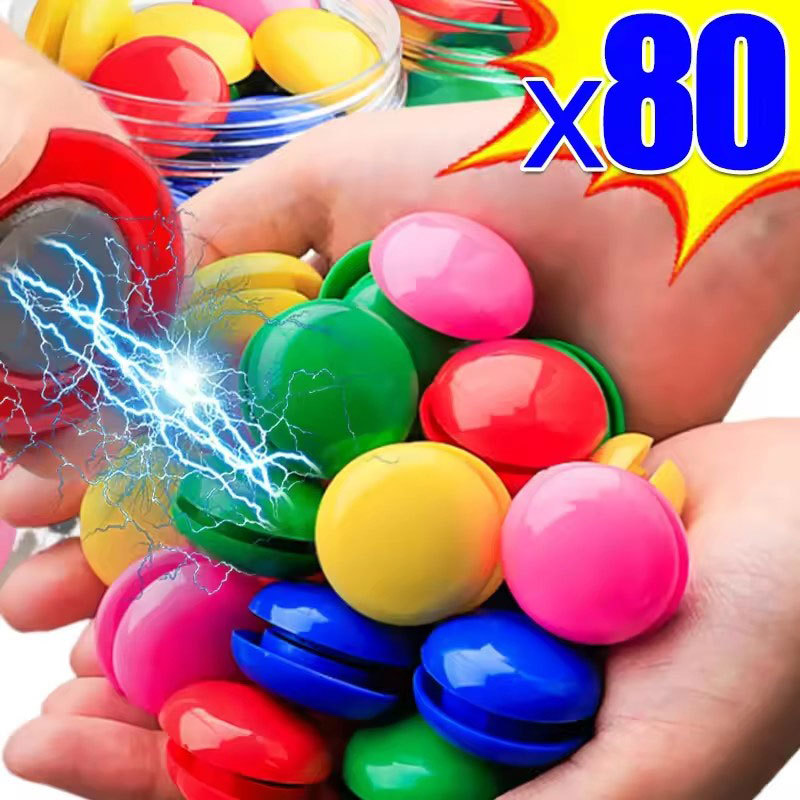 แม่เหล็กกลมหุ้มพลาสติก / 20/30mm สติ๊กเกอร์ติดกระดุมแม่เหล็ก / แม่เหล็กไวท์บอร์ดติดตู้เย็น 6/80 ชิ้น