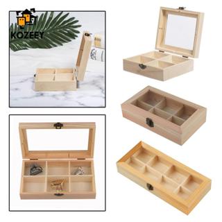 KOZEEY Boamboo ชากล่องชาหน้าอก 4/6/8 ช่อง Tea Storage Organi…