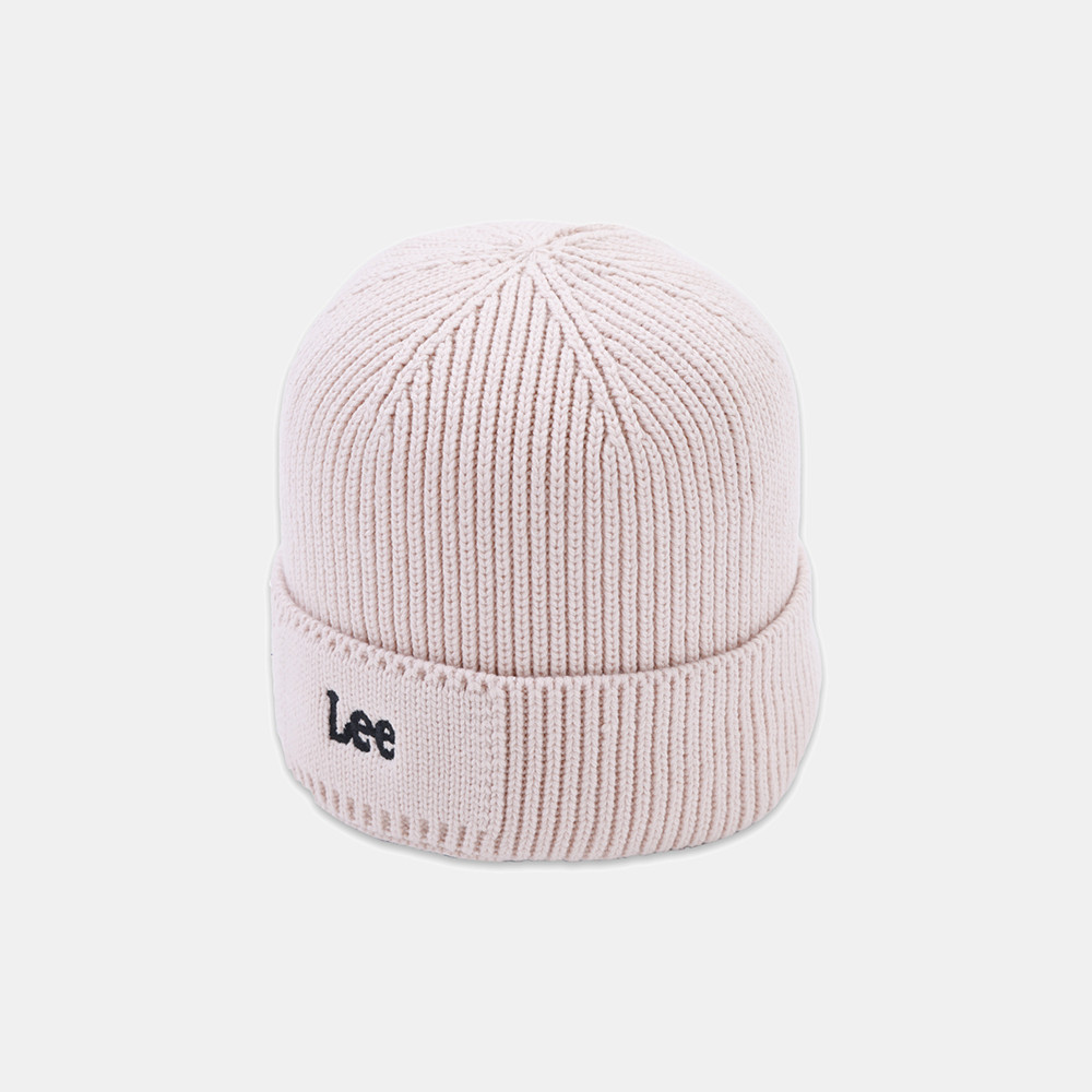 LEE หมวกบีนนี่ Unisex รุ่น LE F324UHATN18 สีเบจ
