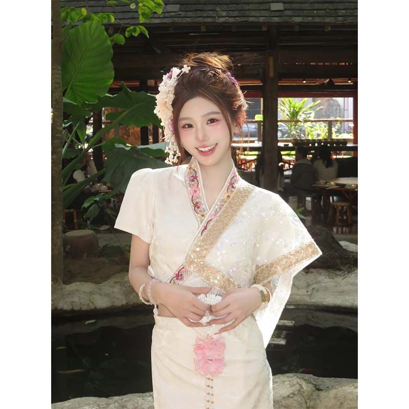 เสื้อผ้าเซ็ตสามชิ้น Sweet Super Fairy สไตล์ตะวันตกและเอเชีย ทนน้ำได้ เหมาะสำหรับวันหยุด