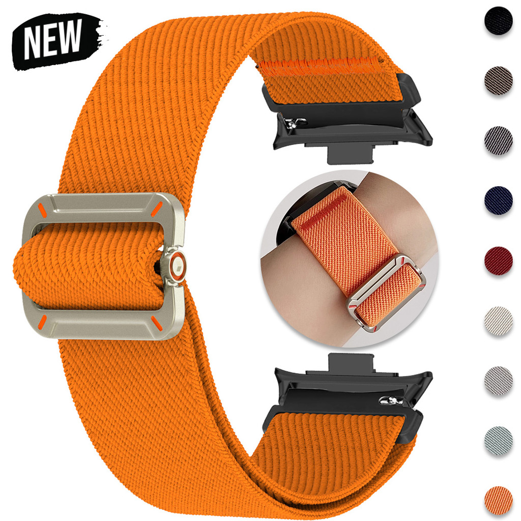 สายรัดยืดหยุ่นสําหรับ Redmi Watch 6 5 4 สายรัดข้อมือไนลอนสําหรับ Miband 8 Pro/ 9 Pro SmartWatch Watchband