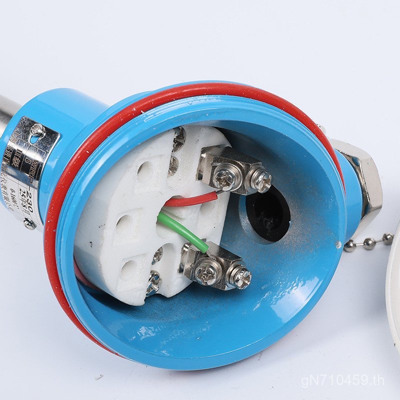 พร้อมปลั๊กลวดวัดอุณหภูมิความแม่นยําสูง PT100 เทอร์โมคัปเปิล Sensing Thread PT100 Thermocouple Fixing