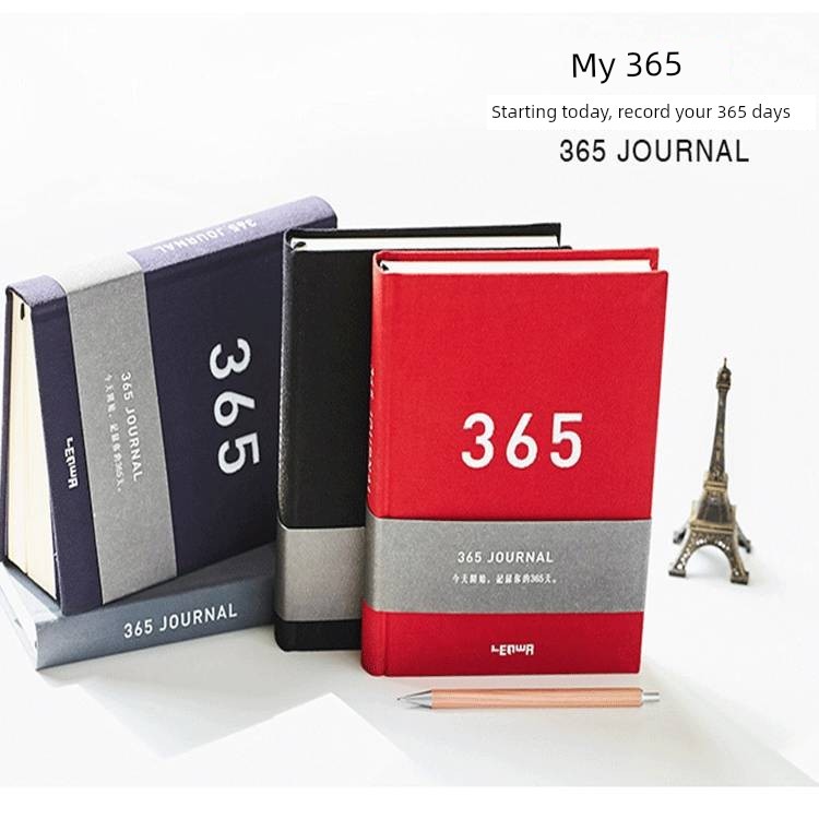 สมุดแพลนเนอร์ สมุดบัญชี Lianhua Creative Broker Notebook 365 Sky White Diary Handbook สมุดบันทึกปฏิท