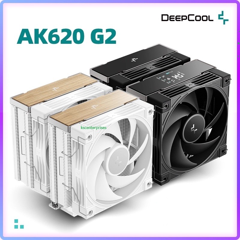 CPU AIR COOLER DEEPCOOL AK620 G2 BLACK / WHITE / DIGITAL NYX HEATSINK
