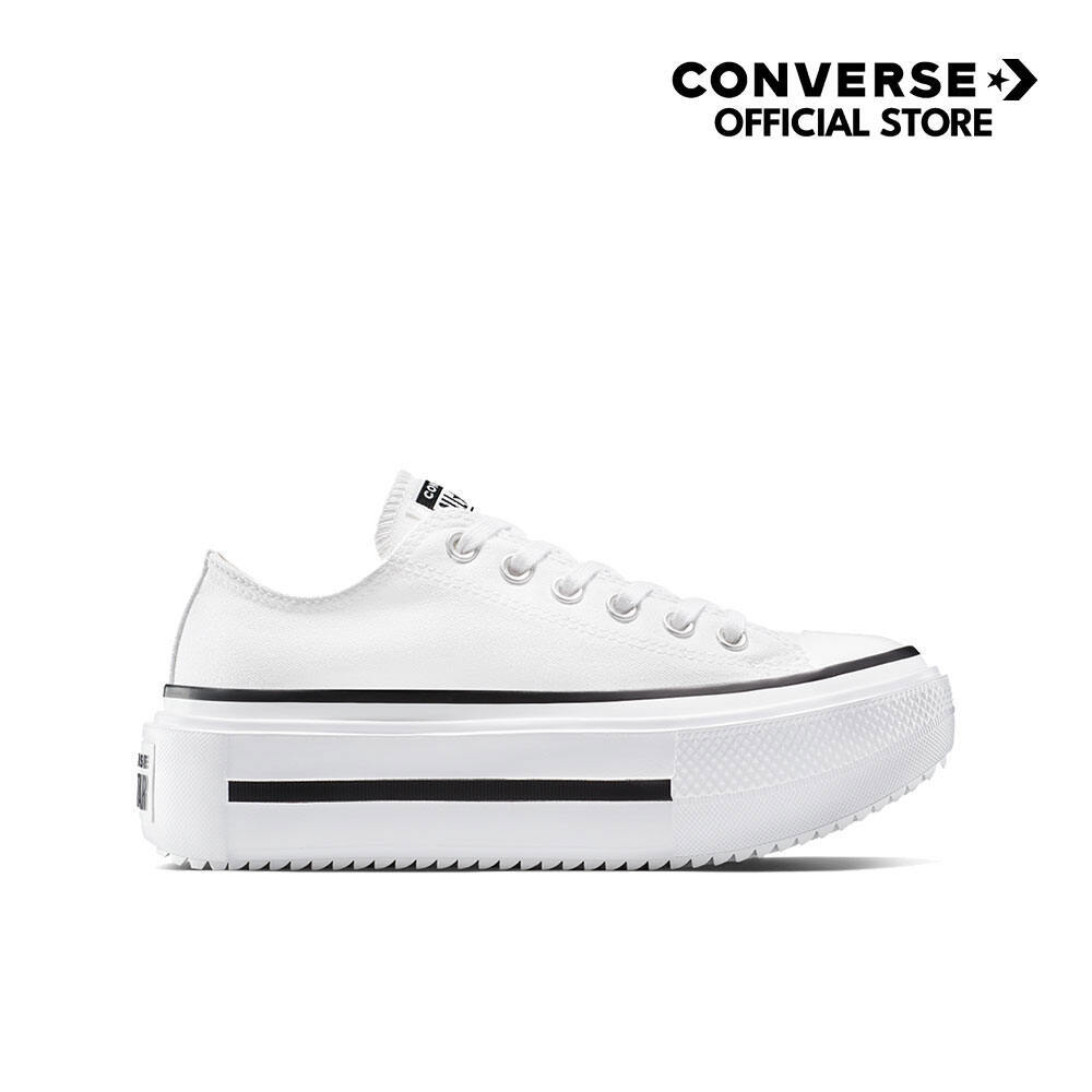 CONVERSE รองเท้าผ้าใบ เสริมส้น น้ำหนักเบานุ่มสบาย CTAS LIFT DOUBLE STACK OX WHITE UNISEX A15491CU_U5WTXX