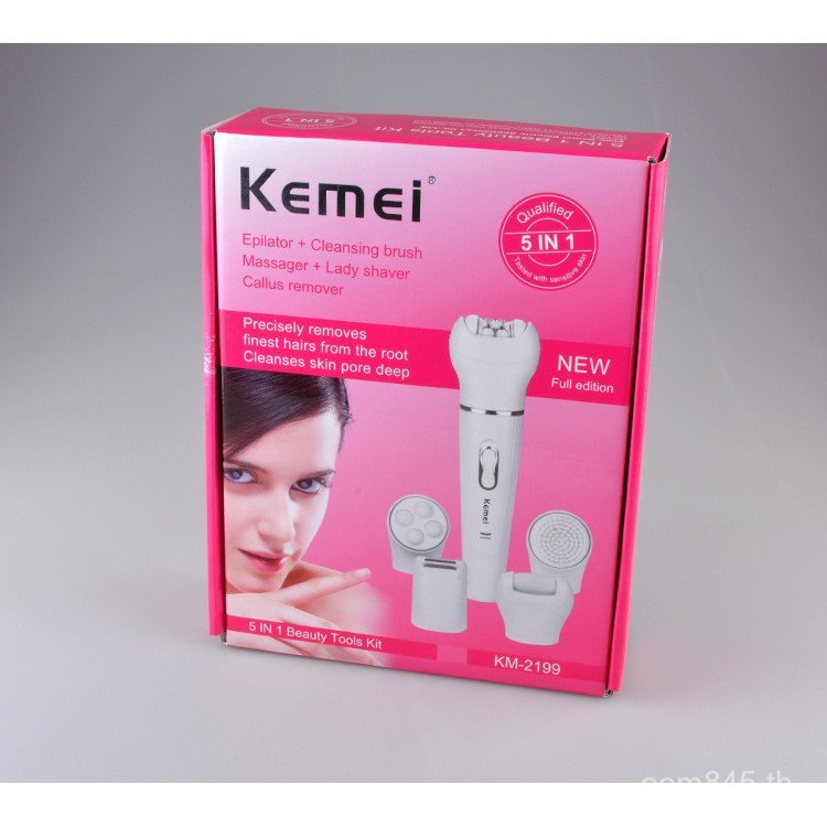 เครื่องนวดหน้า KEMEI5 Exfoliating KM-2199 Hekemei Device Hair Puller 1 Facial Cleanser 8Q2S