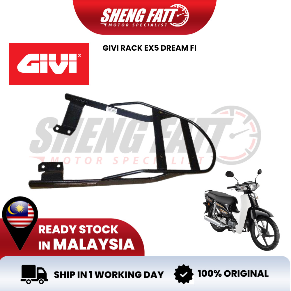 Givi Monorack EX5 Dream 110 FI Top Box Rack Honda EX5 Dream Rack top box Heavy Duty Shengfatt