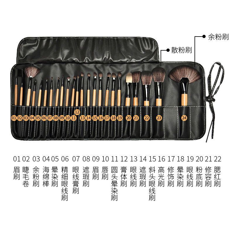 ชุดแปรงแต่งหน้า 15/18/24/32 ชิ้น ชุดแปรงแต่งหน้า ชุดแปรงแต่งหน้าสำหรับมืออาชีพ แปรงรองพื้น แปรงคอนซี