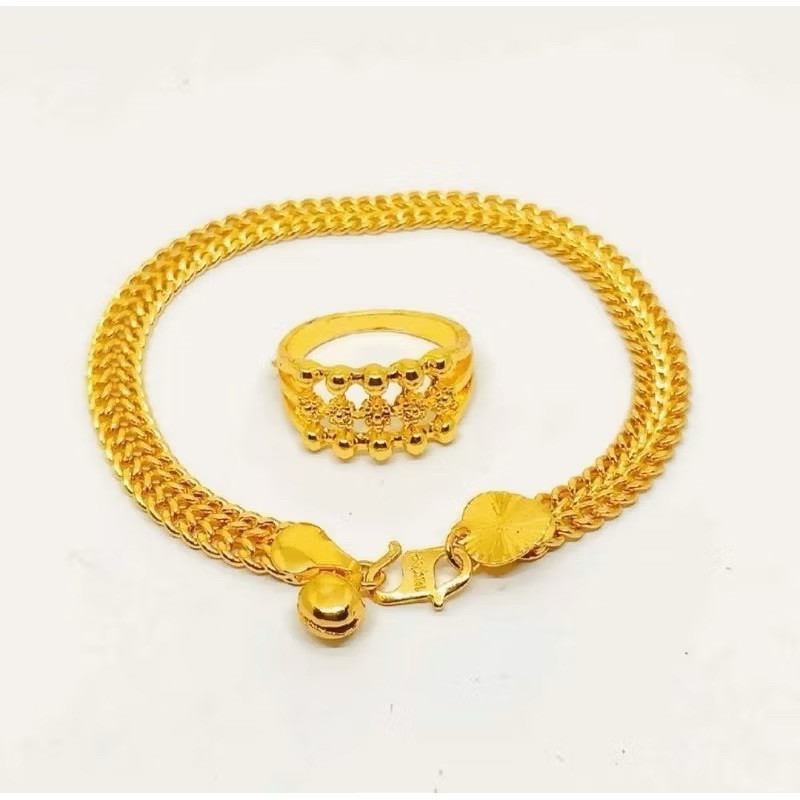 CENTIPEDE MOTIF BRACELET ฟรีแหวนสีทอง 24K และ