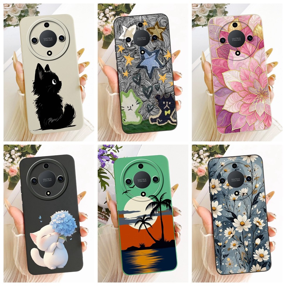 Honor RMO-NX1 Casing Honor X9a Cover Fashion Cartoon Cute Funny Painted Silicone Phone Case