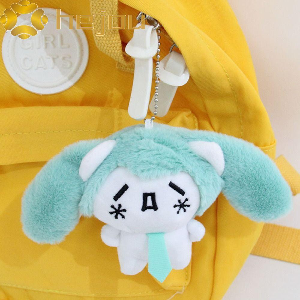 HEJOU Snow Miku พวงกุญแจตุ๊กตา, Fluffy Soft Bandai Hatsune Miku ตุ๊กตา, Creative Plushy Comfy การ์ตู