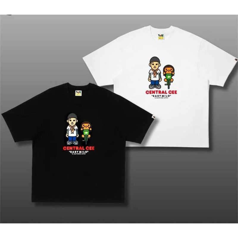 เสื้อยืดผ้าฝ้ายลายลิงสำหรับทั้งชายและหญิง สไตล์คลาสสิกแขนสั้น เทรนด์ใหม่ใส่ง่ายๆ ราคา ถูกที่สุด ดีลบีเคเค