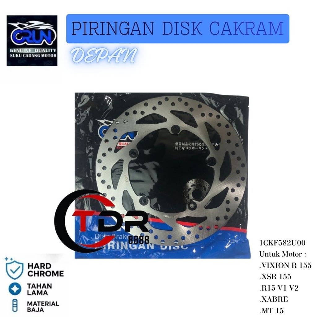 1CK-F582U-00 แผ่นหน้า Yamaha Vixion R 155 XSR / R15 V1 V2 / XABRE MT 15 CRUN