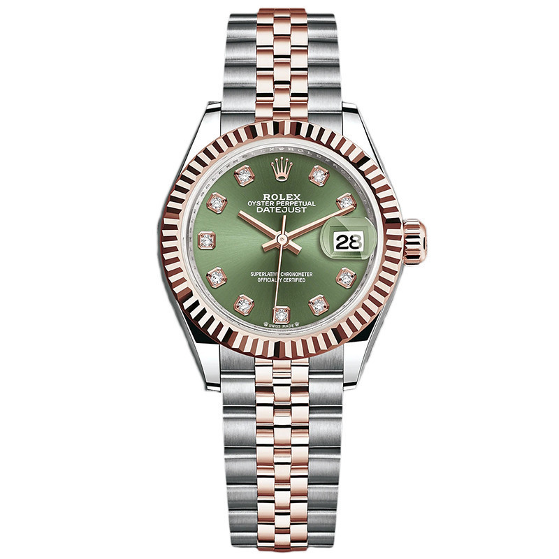 Rolex Rolex เสื้อผ้าผู้หญิง Log Type Gold Automatic Mechanical Watch ผู้หญิง279171