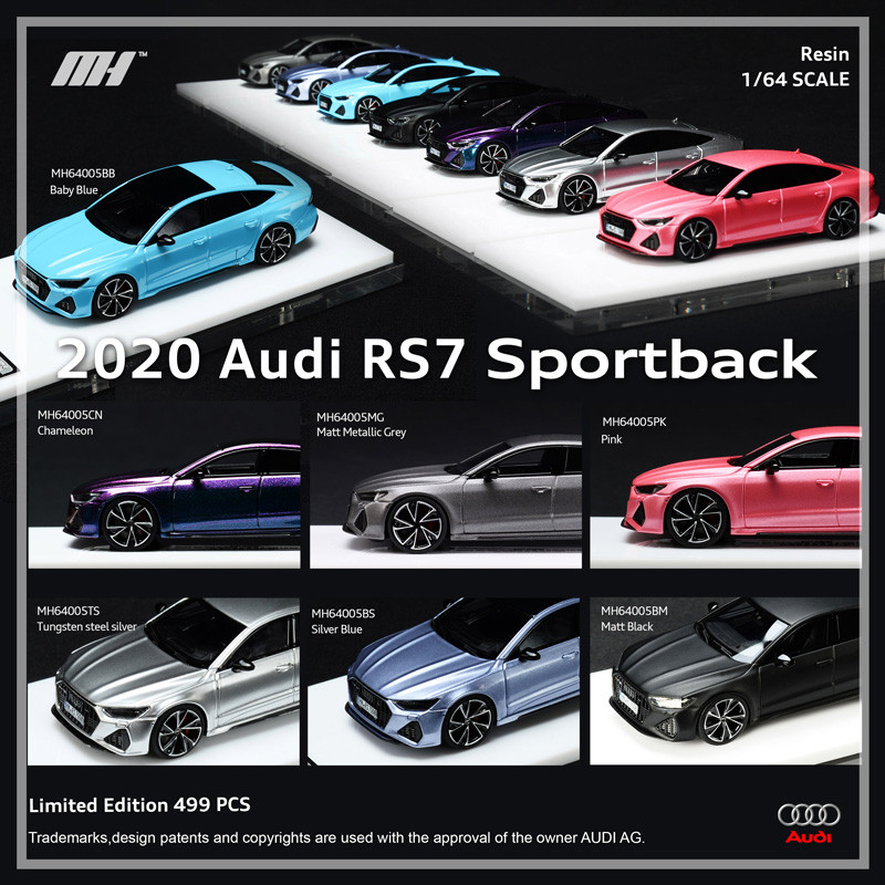 [โมเดลรถ] [ความฉลาด] Motorhelix MH 1: 64 Audi RS7 Sportback Audi Resin Car Model