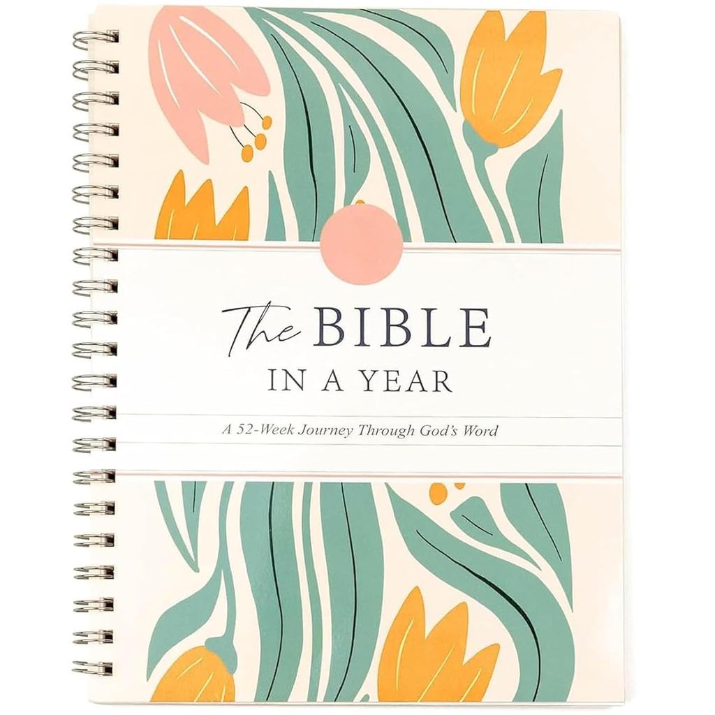 Tebazoew The Bible in a 52-Week Study for Women, 52-Week Bible Study Plan, Spiral Bible Study Guide 