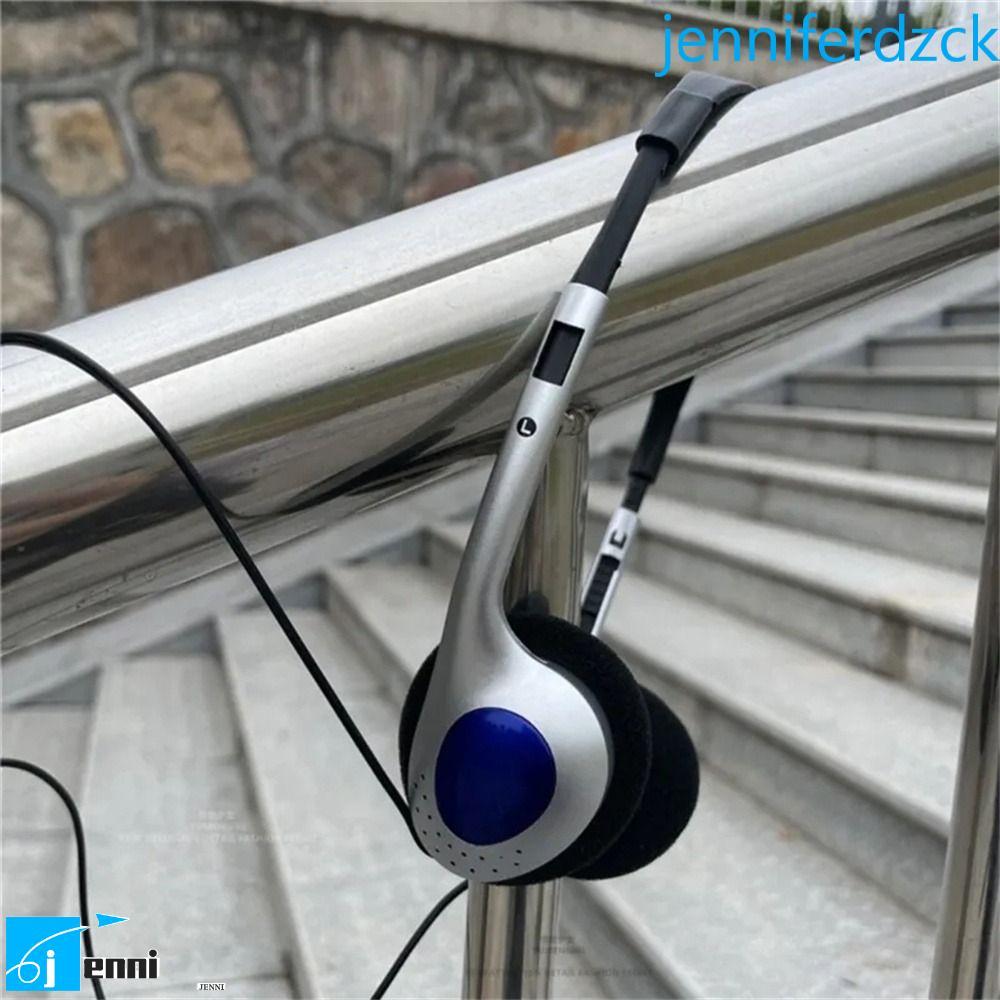 JENNIFE หูฟังย้อนยุค,หูฟังแบบมีสายหูฟัง Y2k,หูฟัง 3.5 มม.VINTAGE Blue Black Retro ชุดหูฟัง Lisening 