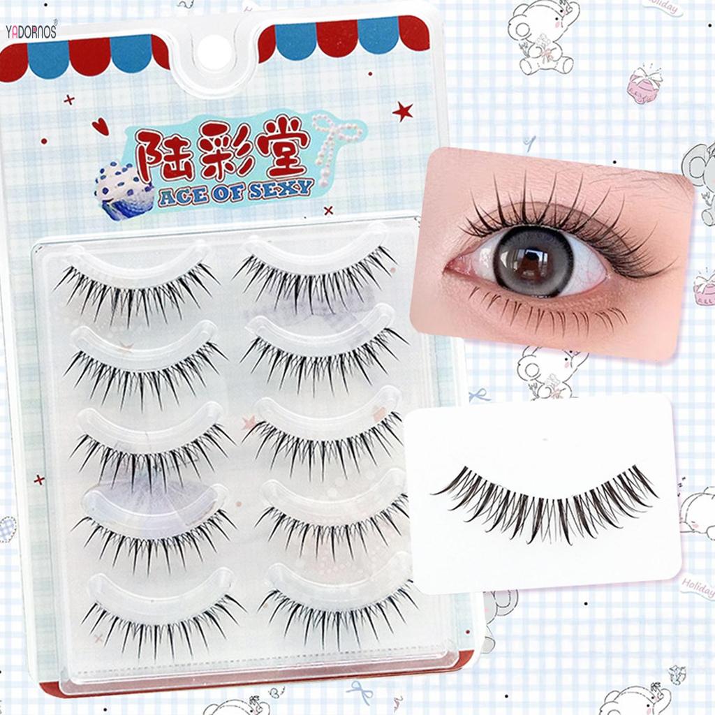Reuseable One Piece ขนตาปลอมธรรมชาติ Spiry Wispy หนา Eye Lash สบายสําหรับสวมใส่ทุกวัน - รูปที่ 4
