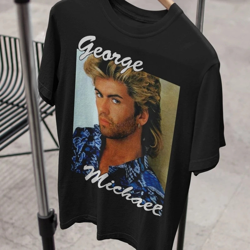 George Michael เสื้อ George Michael โปสเตอร์เสื้อยืด Vintage George Michael Young Unisex TShirt Geor