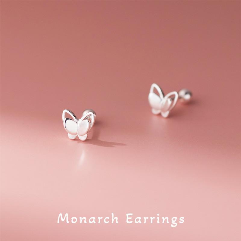 Monarch Earrings ต่างหูเงินแท้ S925 [MERCELO]