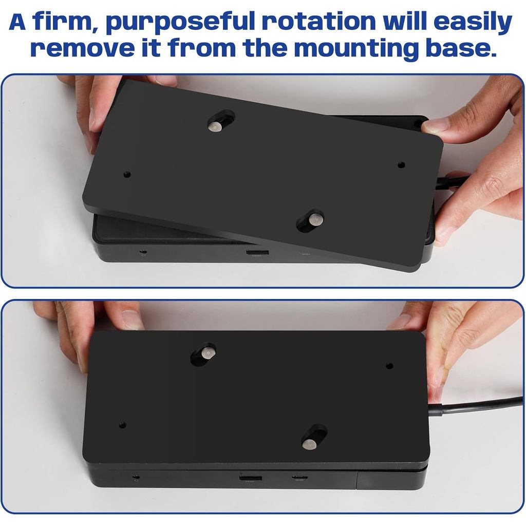 Under Desk Mount for Dell WD19 / WD19S / WD19TBS / WD19TB / WD22TB4 Dock + Power Bricks (for 180W an