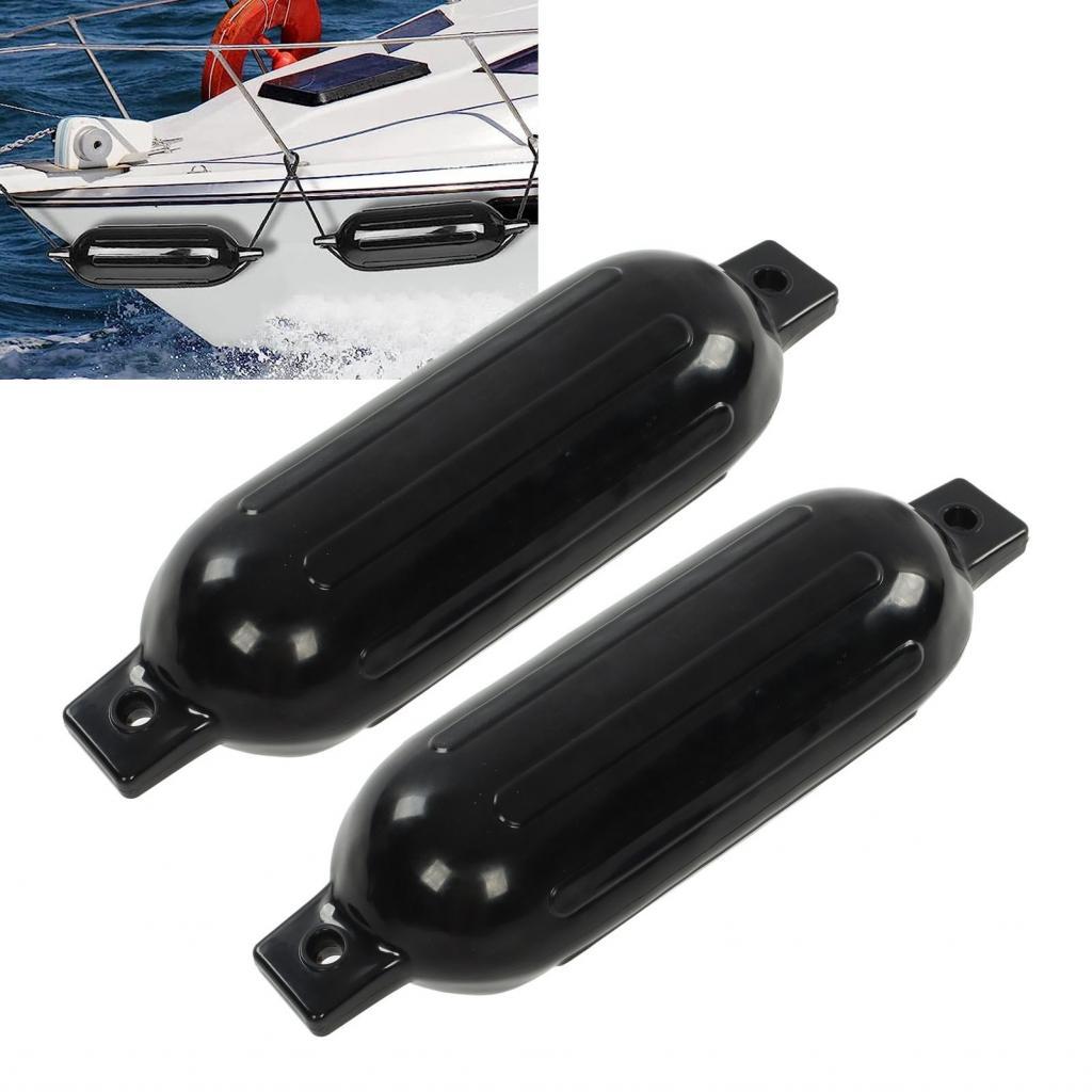 Marine Fenders สีดำ UV เรือ 2pcs Anti Frost Strong บัฟเฟอร์สำหรับ Docks เรือยอชท์เรือแคนู Pontoons