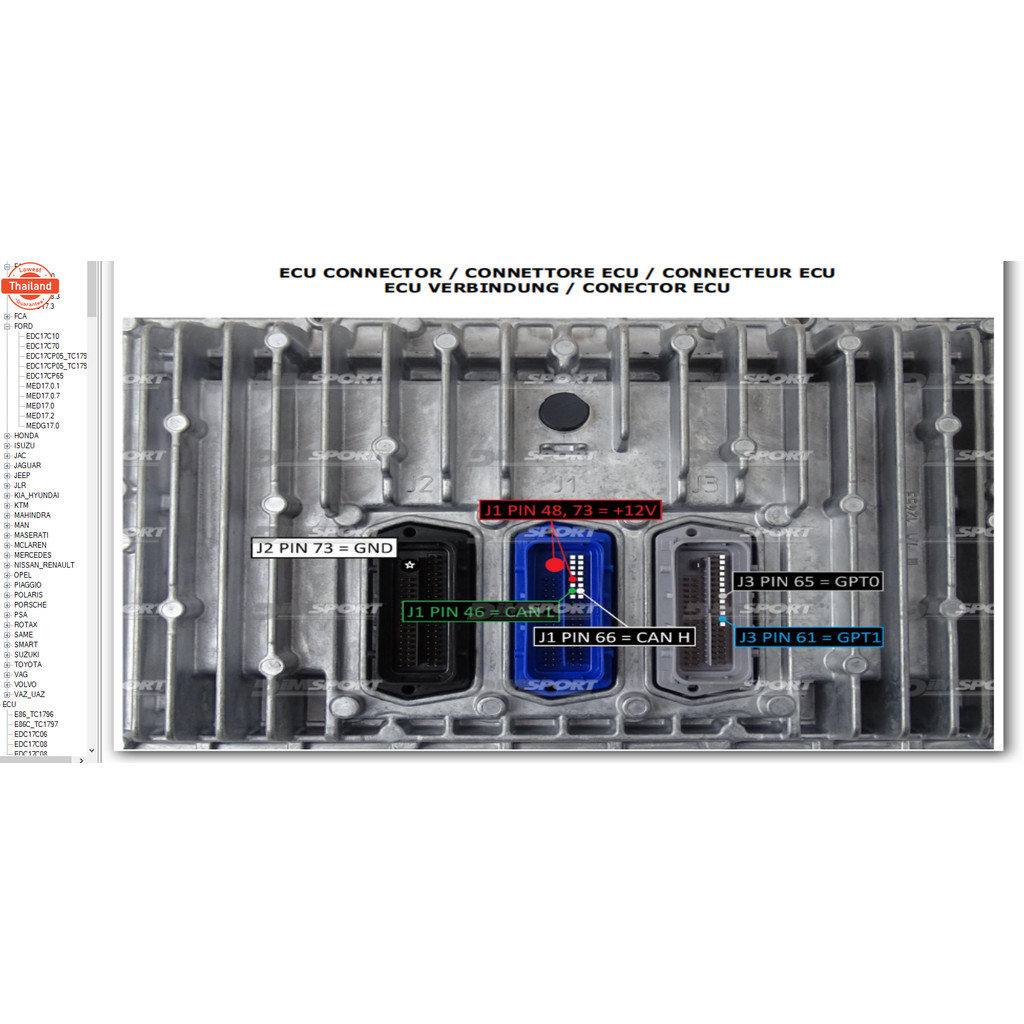 มาใหม่ wiring diagram 2020 ภาพปลั๊กหน้ากล่อง ECU แผ่ากล่องและไม่ผ่ากล่อง  เป็นไฟล์ข้อมูล ใส่ Flash D