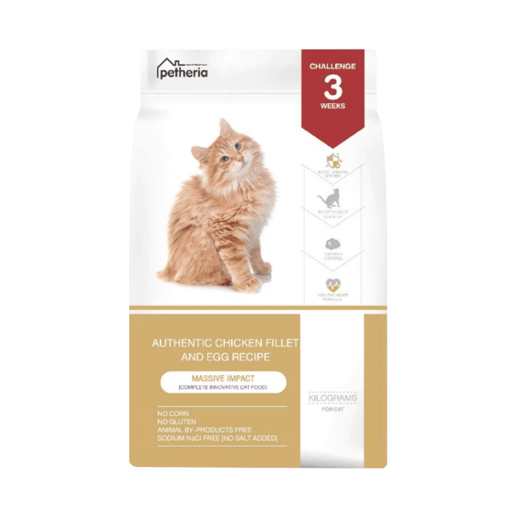 Petheria Innovation Cat Food อาหารแมวพรีเมียม ทำจากปลาทูน่าทั้งตัว ไม่ใส่เกลือ ( ขนาด 1 .5KG )
