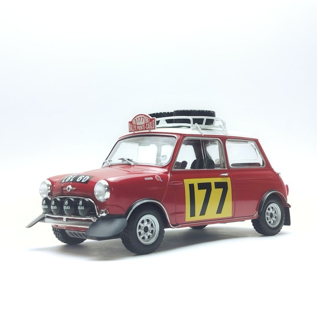 Ixo 1/18 MINI 177 MINI BMC MORRIS Cooper Alloy Monte Carlo Racing Model