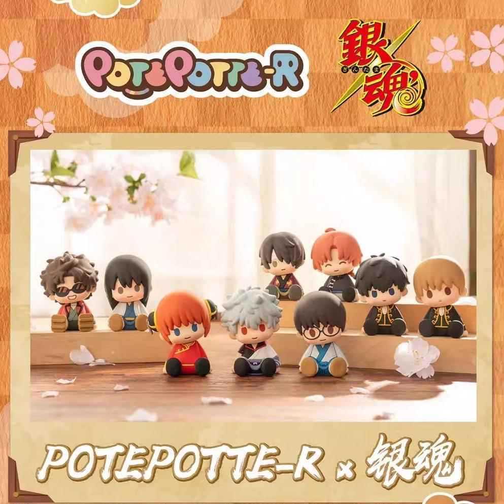 พร้อมสต็อก Bandai Gintama Epoxy ท่านั่ง Shenwei อะนิเมะคลาสสิกอินเทรนด์เล่นกล่องลึกลับอุปกรณ์ต่อพ่วงรูป