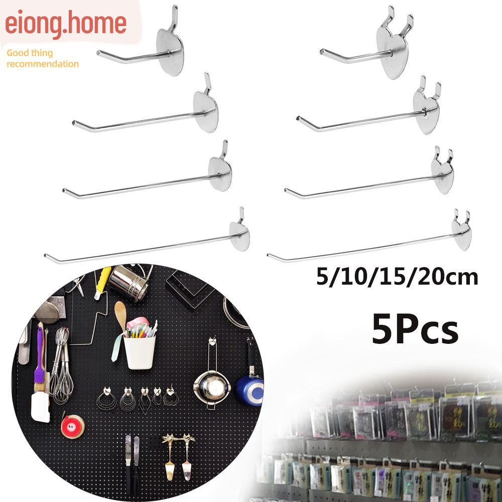 EIONG 5 ชิ้น Storage Racks Holder แผงบ้าน Perforated โลหะ ขายปลีก Shop Peg