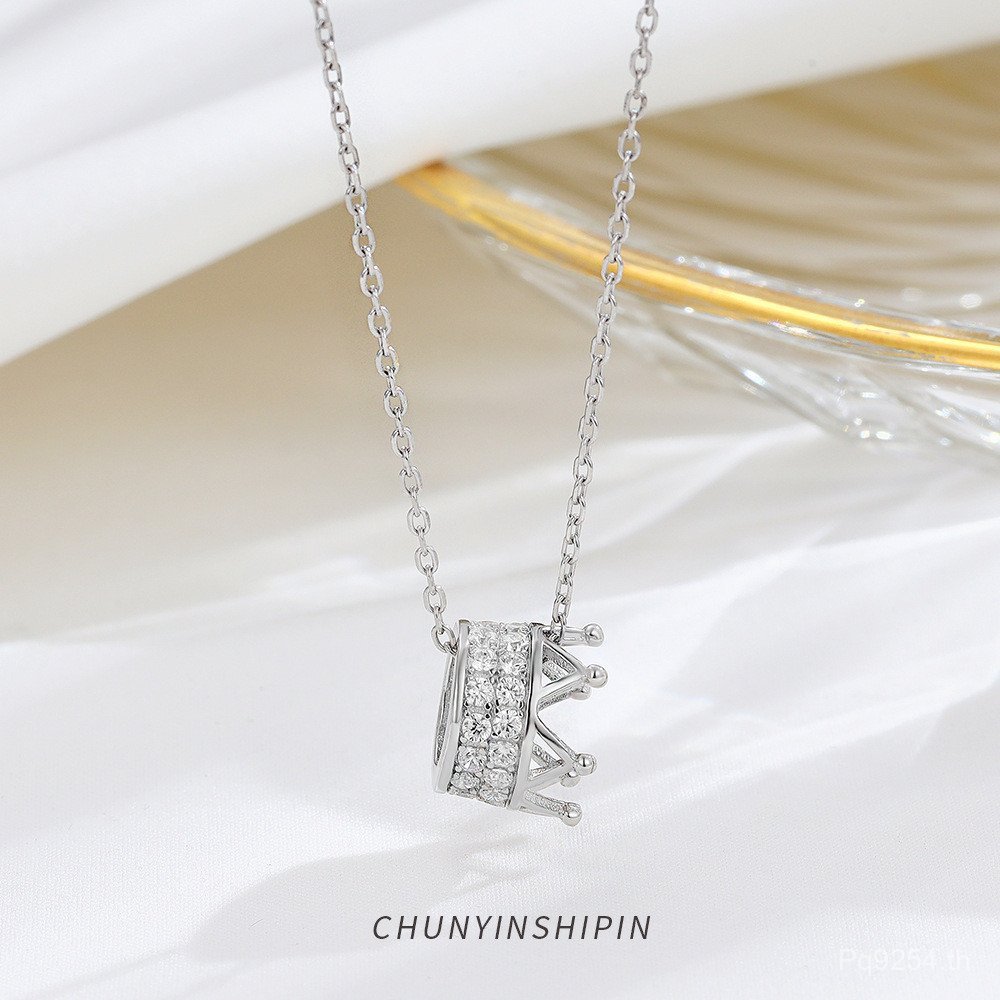 สร้อยคอม่านไหล่เงินสเตอร์ลิง s925 สไตล์เกาหลี สำหรับผู้หญิง ออกแบบคลาสสิกและหรูหรา ใหม่ รหัส 7NHC