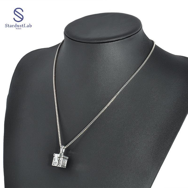 StardustLab กล่องเก็บเถ้าแก่นhỏสแตนเลส เพชรสังเวย์สำหรับสร้อยคอ SDL