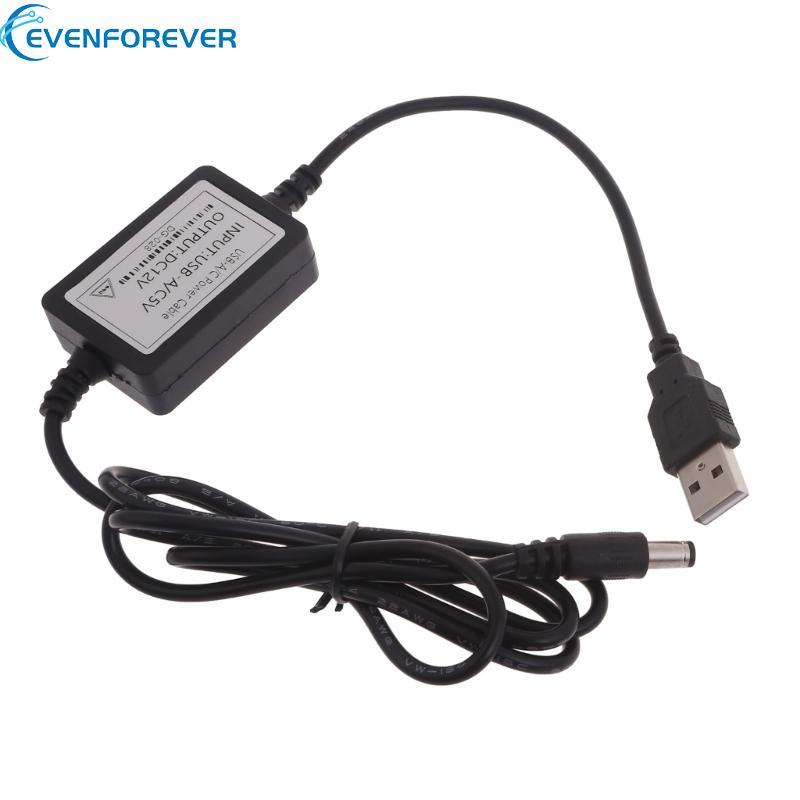 EV สายไฟ USB เป็น DC USB 5V ถึง 12V DC Connector สายชาร์จ 5 5x2 1 มม.
