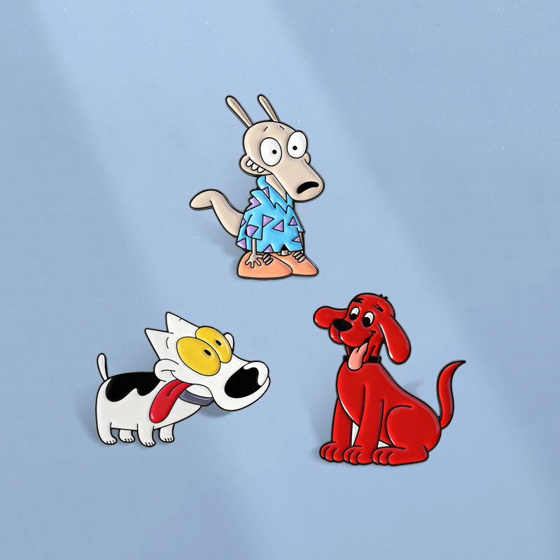 เข็มกลัดภาพการ์ตูนสัตว์ สไตล์คลาสสิก เหมาะทำอุปกรณ์ประดับเสื้อผ้า สำหรับเด็กและเป็นของขวัญที่ดี