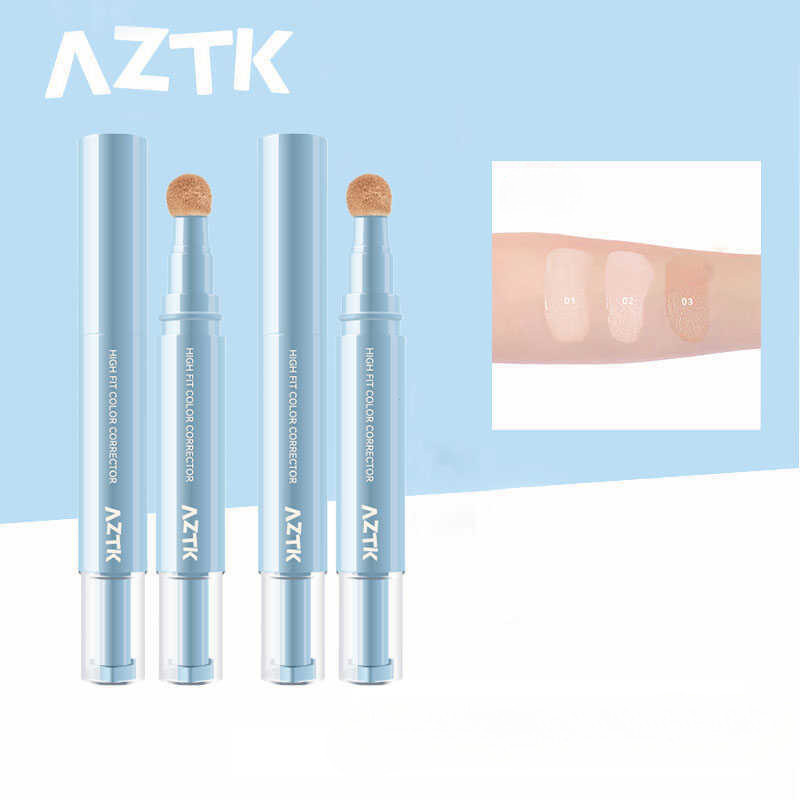 AZTK Paste คอนซีลเลอร์ High Gloss แต่งหน้าติดทนนานฟรีตามธรรมชาติปกปิดฝ้าสิว Moisturizing และ Oil Con