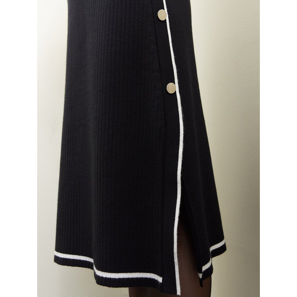 [Pomelo] ชุดเดรสผ่าข้างติดกระดุม / Button Up Side Slit Dress — صورة 4