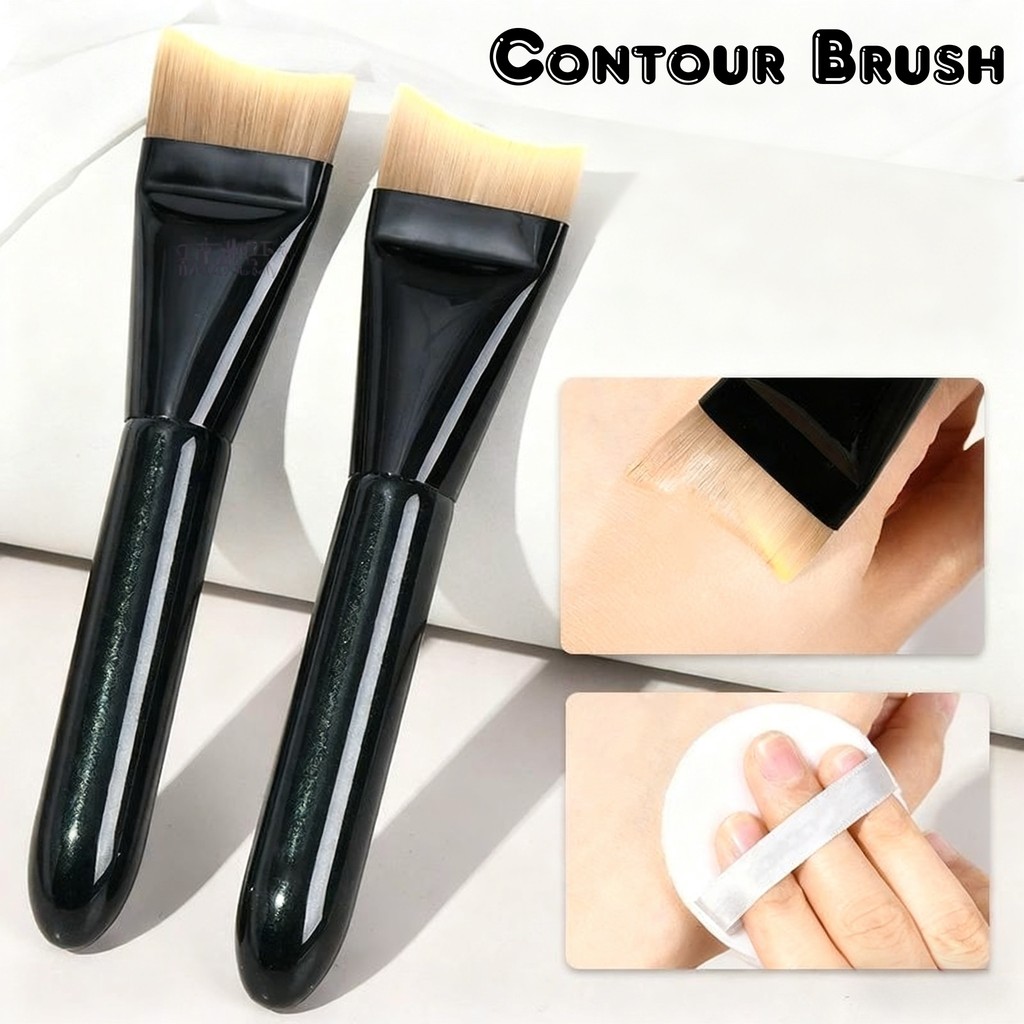 แปรงรองพื้น Crescent บางพิเศษ Face Contour Brush ครีมรองพื้นสี แปรงแต่งหน้า Palette Kits