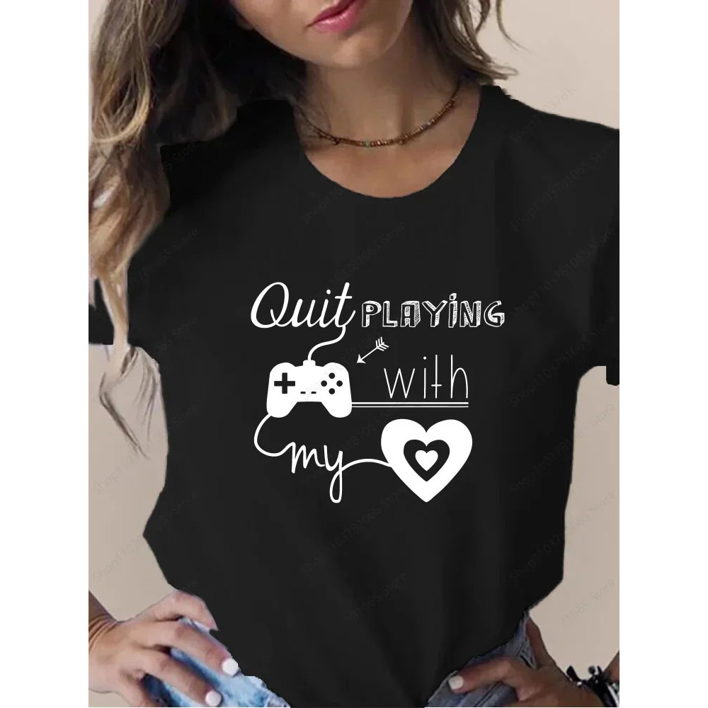 แฟชั่นพิมพ์ตลกกราฟิกเสื้อยืดพิมพ์ Backstreet ชายหญิงฤดูร้อน Harajuku สาว Streetwear Camisa Casual O-