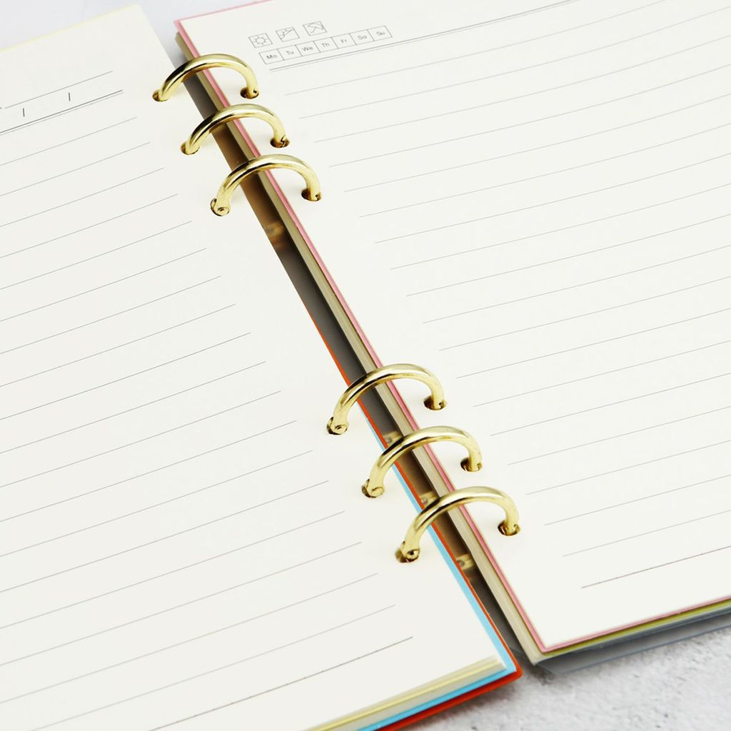 New Product#Metal Backplate Three-Link Buckle a4Hand Account Book Card Binder Detachable Three-Hole 