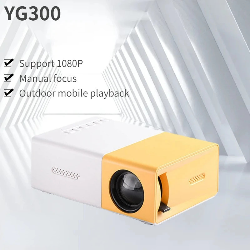 Yg300 Mini โปรเจคเตอร์โปรเจคเตอร์แบบพกพา Wifi สมาร์ท 1280 720 P Full Hd Office โฮมเธียเตอร์วิดีโอ Mi