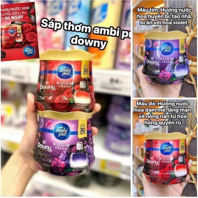 (ในประเทศประเทศไทย) Downy Ambipur Thailand Perfume Fragrance Wax 180g ติดทนนานถึง 30 วัน