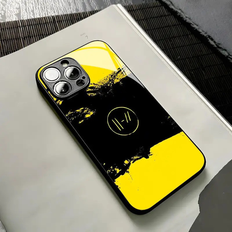 BL-1 Twenty One Pilots Glass Case สําหรับ iPhone 21 17, 13 12 Mini X Xr Xs 8 7 Plus