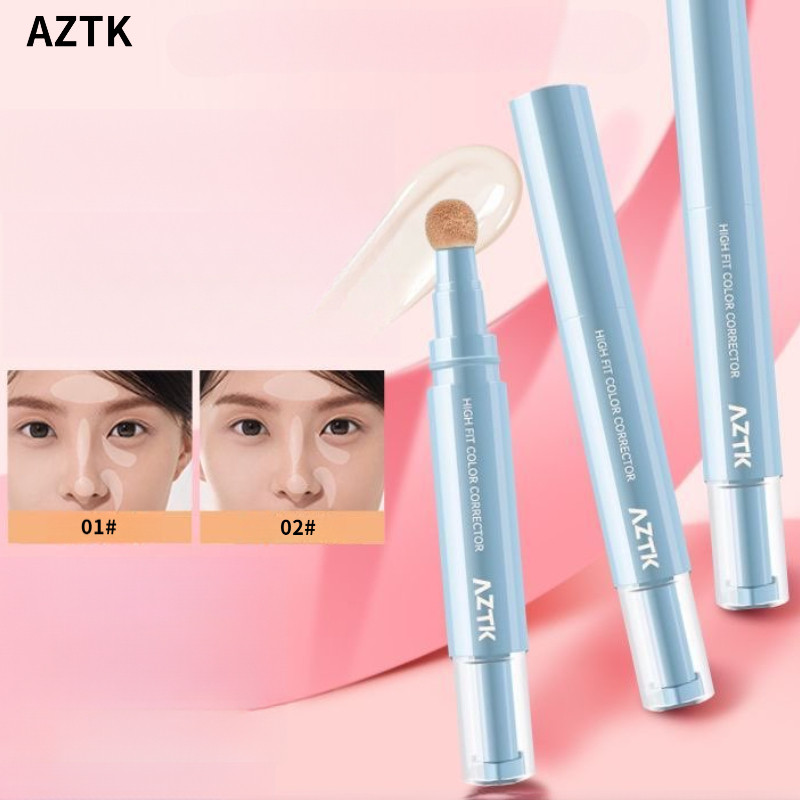 AZTK คอนซีลเลอร์ ไฮไลท์เตอร์ ติดทนนาน ไม่ต้องล้างเครื่องสำอาง รอยคล้ำรอบดวงตา ชุ่มชื้นเป็นธรรมชาติ