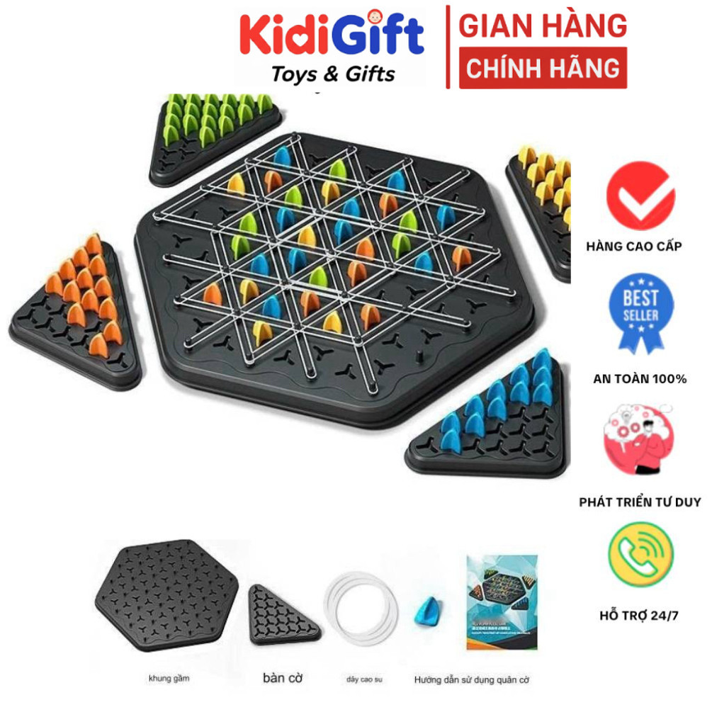 Chain Chess and Rubber Band Triangle Chess - KIDIGIFT การพัฒนาทางปัญญาของเล่นเด็ก, เกมกระดานที่น่าสน