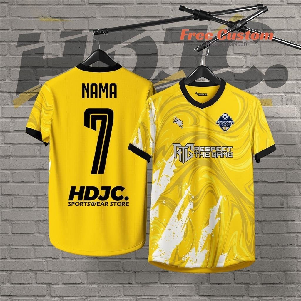 ฟรีชื่อที่กําหนดเองและหมายเลขเสื้อแฟนบอลย์แขนสั้นเสื้อยืดที่กําหนดเองชื่อและหมายเลข/โลโก้ Baju Lelak