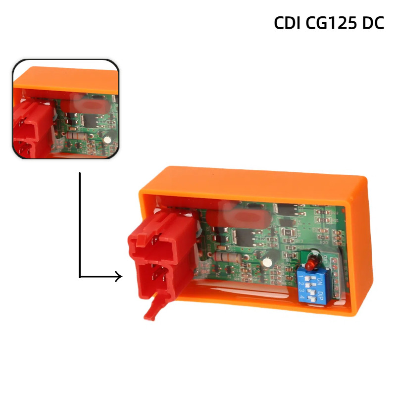 RACING CDI พร้อม DC 6PIN ออกแบบสําหรับ AKT125 RX125 FT125 FT150 CG125 SBR150 - 4000-12000RPM Moped C