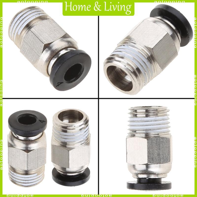 AOTOO PC4-M10 นิวเมติก Quick Fitting J-Head 3D เครื่องพิมพ์ PC4-01 M10 นิวเมติกเชื่อมต่อ