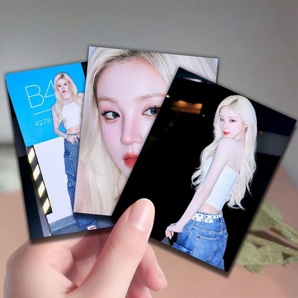 สินค้าน้องชายของ Yuqi] 54 ชิ้น Song Yuqi Polaroid Photocard สาวเกาหลีกลุ่มไอดอลหวานเย็นสไตล์โปสการ์ด