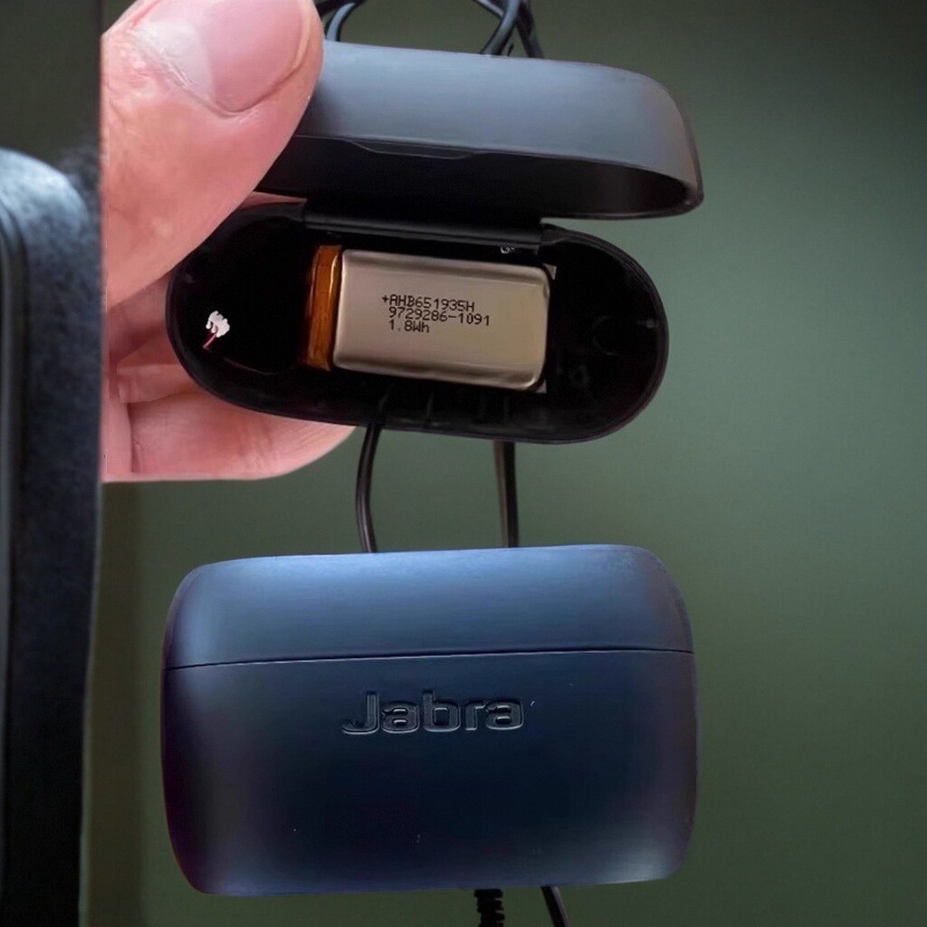 Jabra Jabra หูฟังกล่อง Active75t หูฟังเปลือกโกดังพร้อมแบตเตอรี่ของแท้ 450mAh